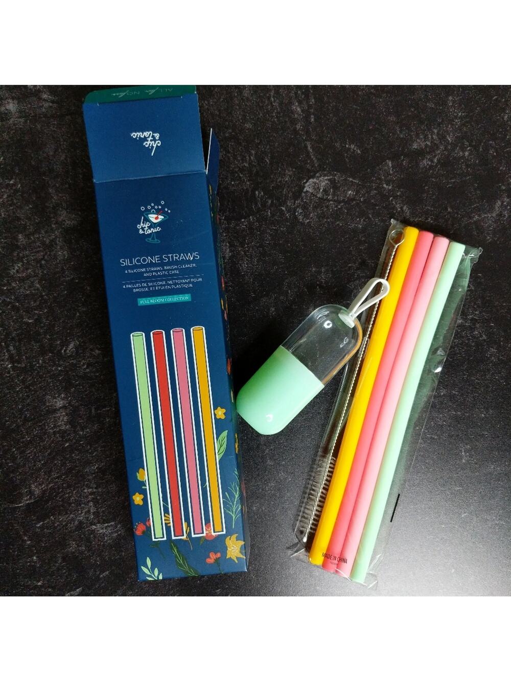 Chic & Tonic Silicone Straws - Size O/S - NIP